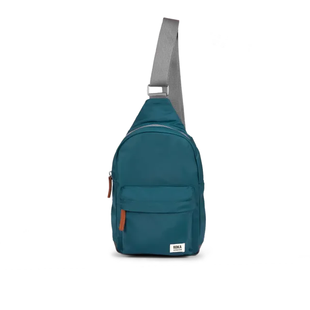 Roka London Willesden sling taske Large Teal 5 liter