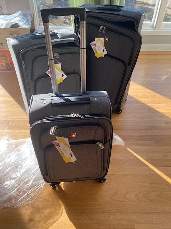 SwissGear 7738 kuffertsæt 2 kufferter grå udvidelig