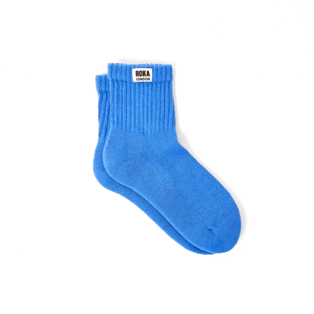 Roka London Windsor crew sokker Malibu Blue stribede