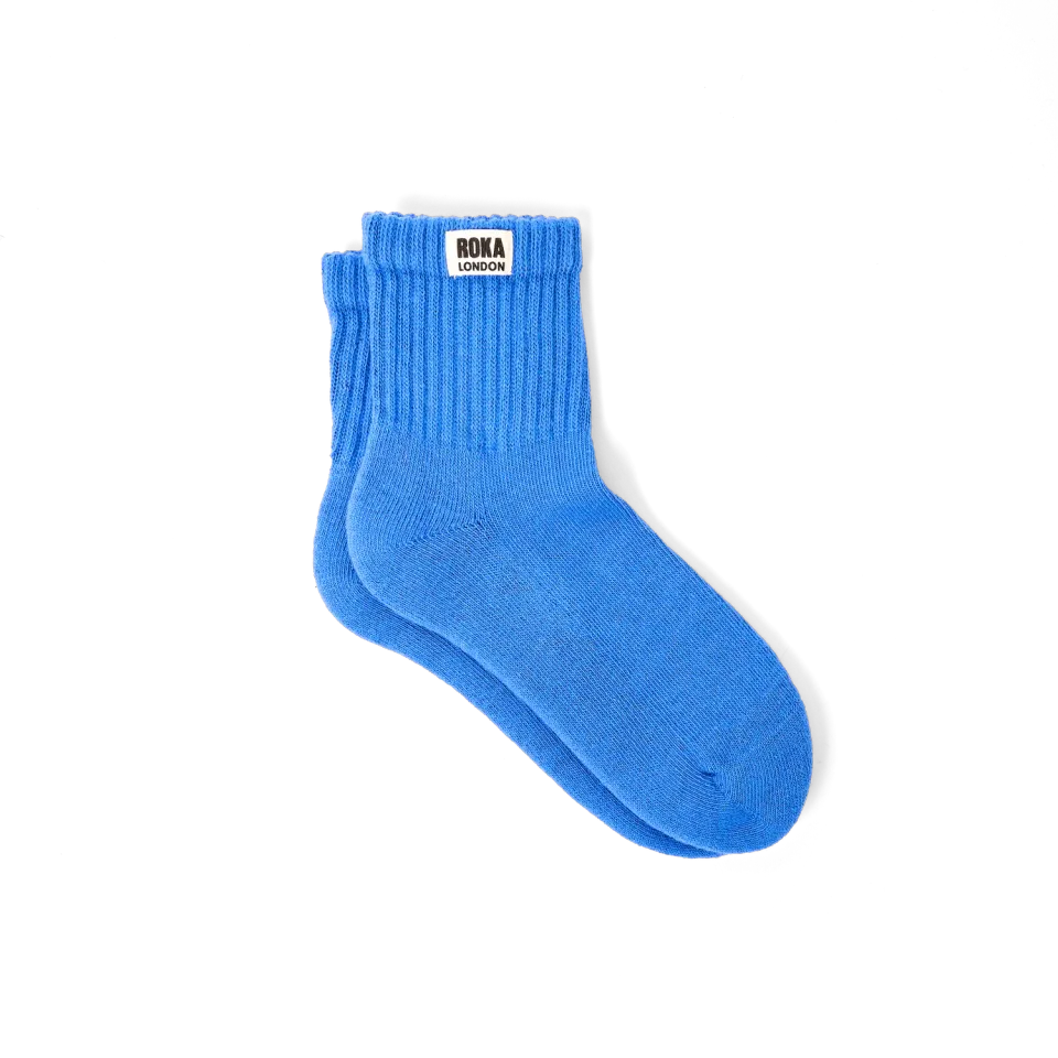 Roka London Windsor crew sokker Malibu Blue stribede