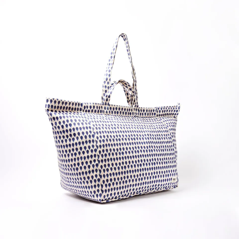 Roka London Marylebone tote Denim Rain Indigo Large 43 liter