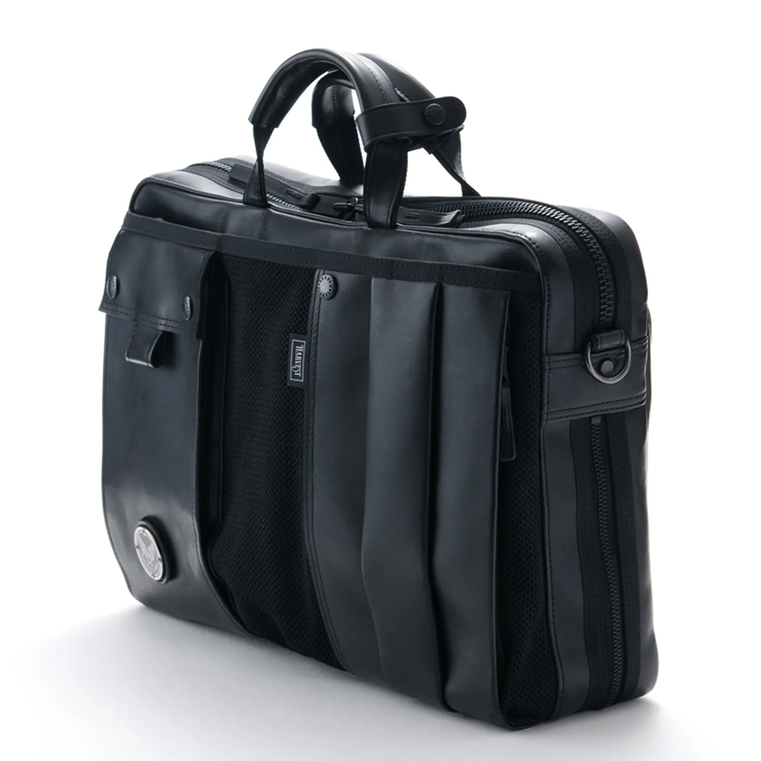 Harvest Label Custom Pelle HP-0205 mappe sort læder