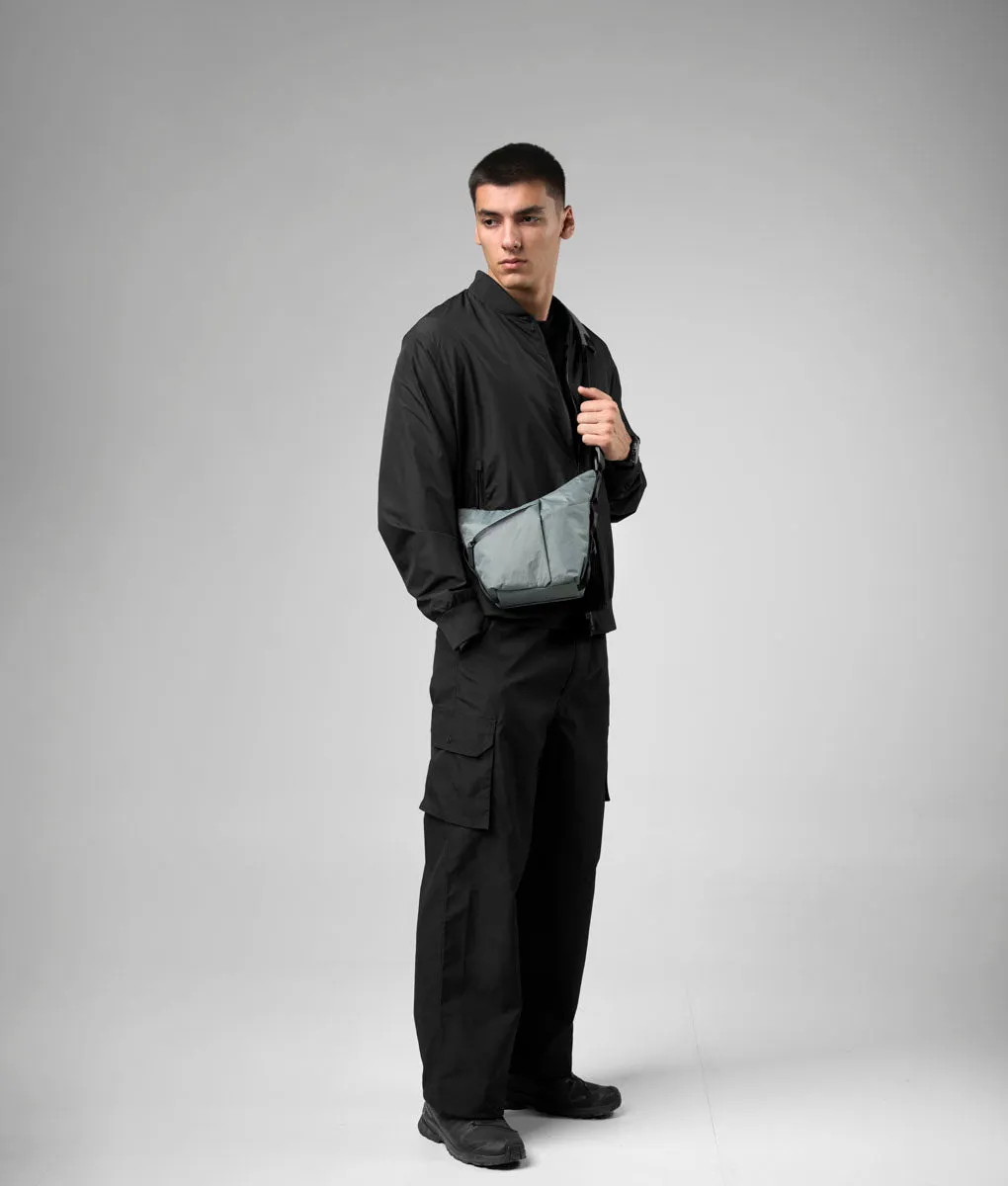 Alpaka Flow Satchel skuldertaske 2L slate gray vejrbestandig