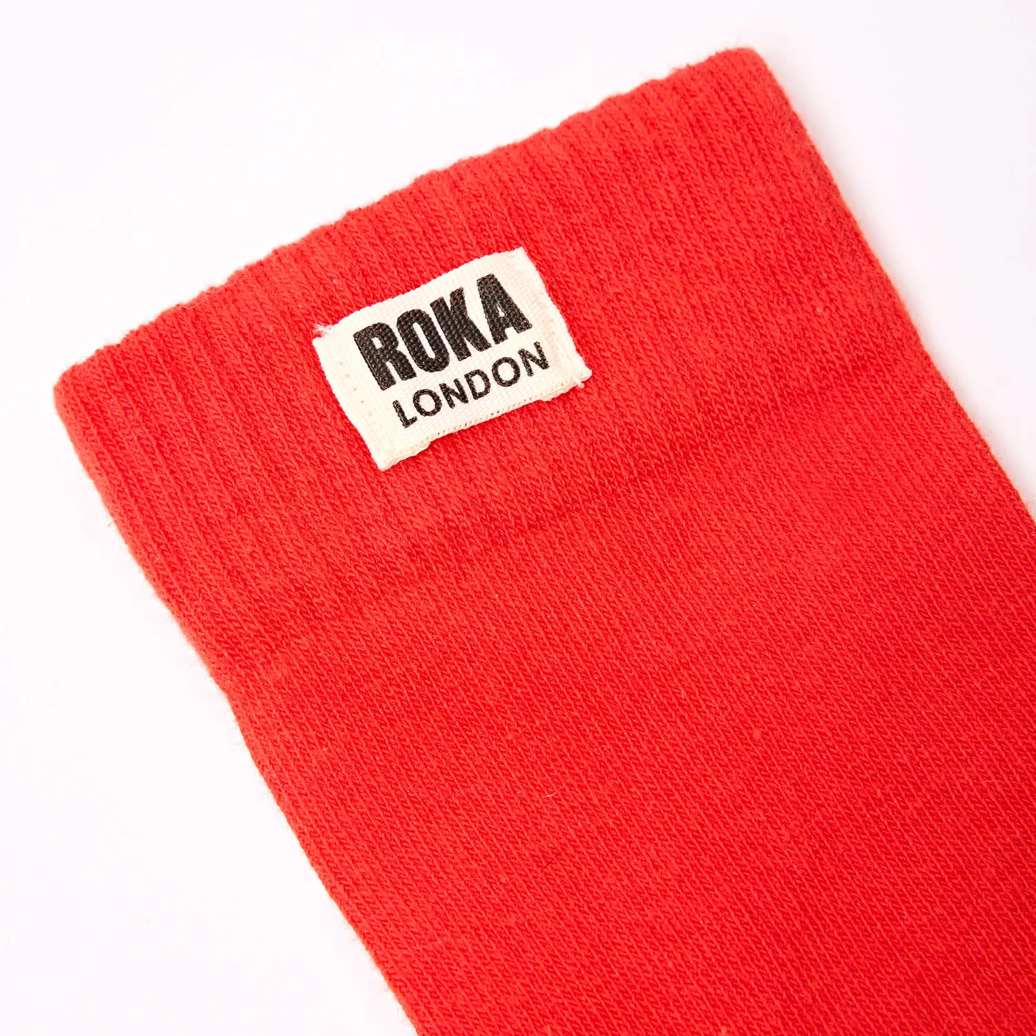 Roka London Wimbledon crew sokker Cranberry økologisk bomuld