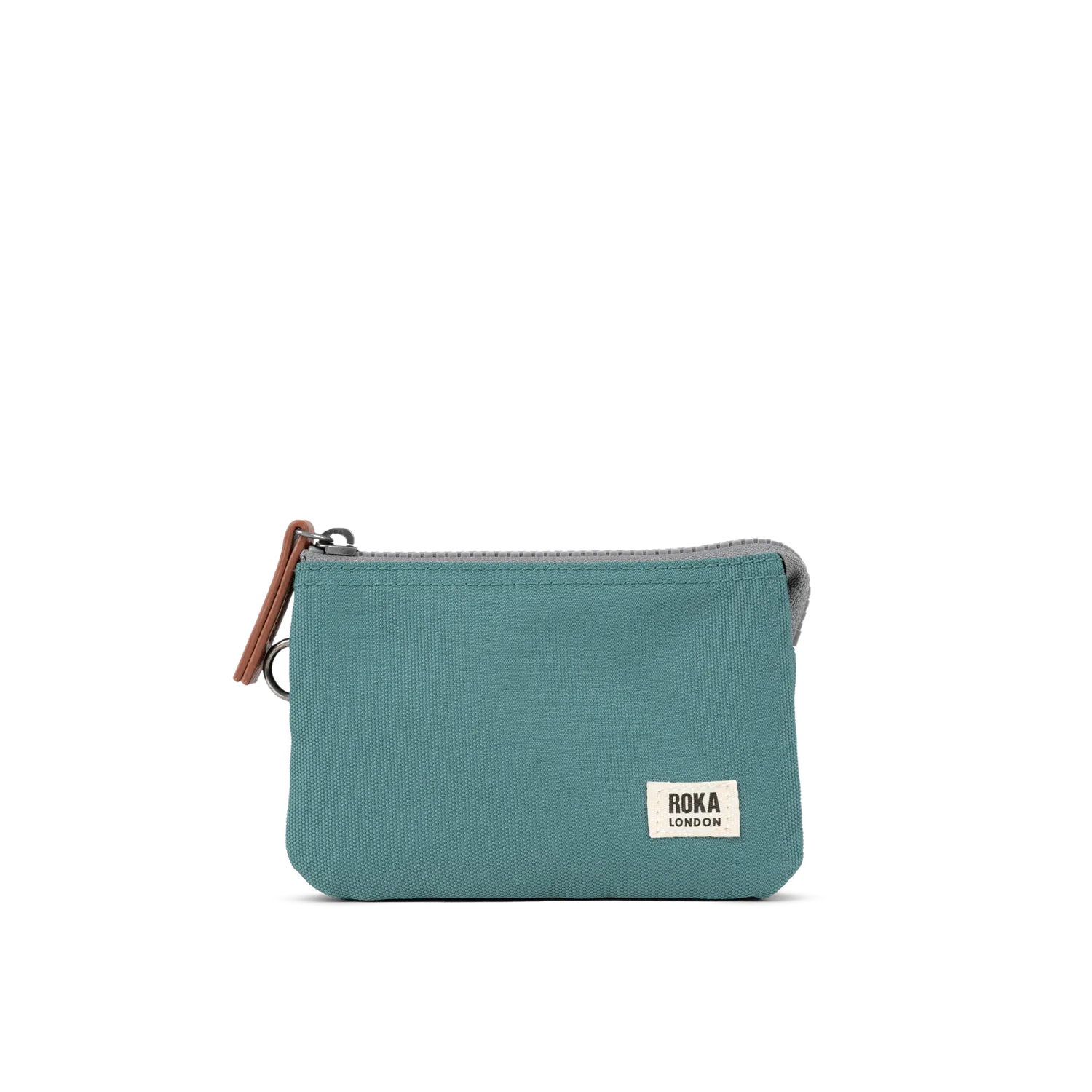Roka London Carnaby pung Sage Small recycled canvas
