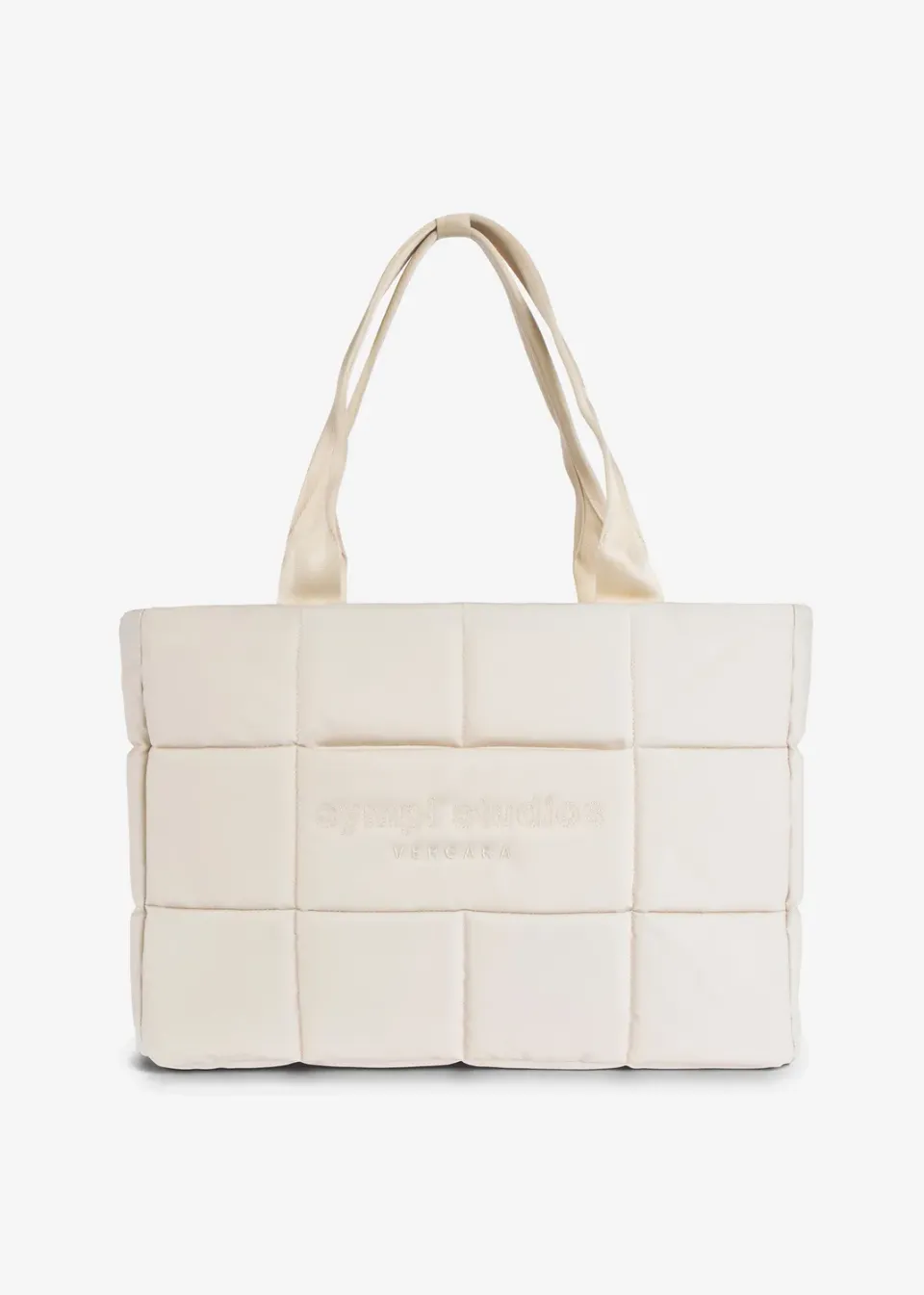 Sympl Vergara Tote taske creme med laptoprum
