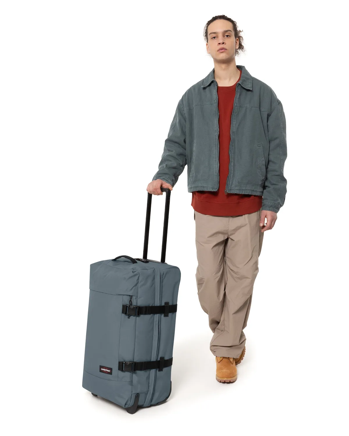 Eastpak Tranverz M kuffert Blue Afternoon vandafvisende
