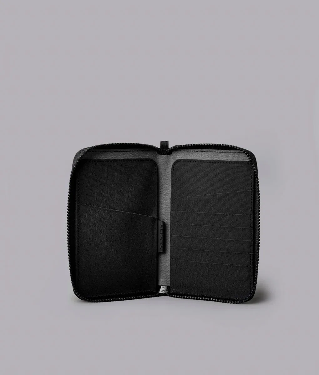 Alpaka Zip Passport Wallet pung sort pas