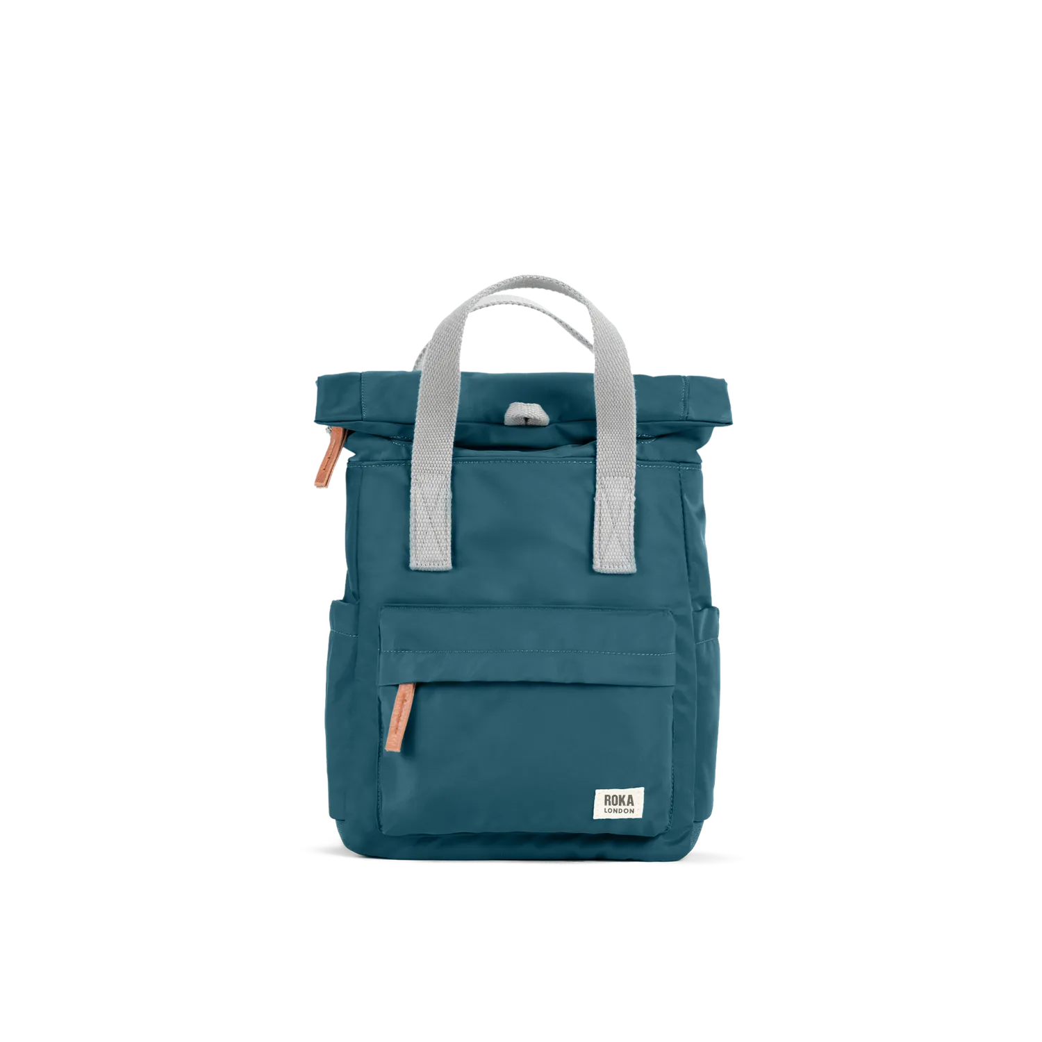 Roka London Canfield rygsæk teal nylon vandafvisende large