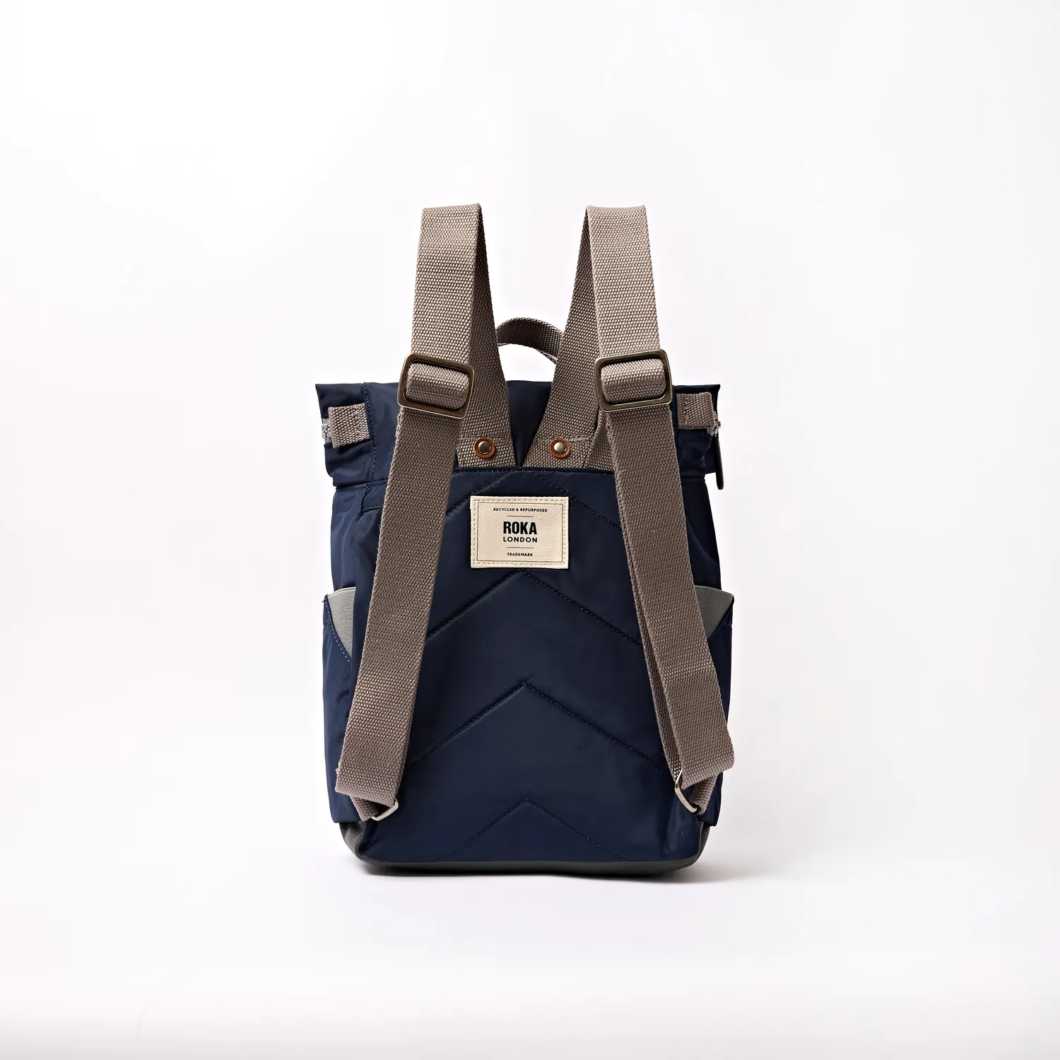 Roka London Canfield Roll Top rygsæk Midnight Stripe S 9,8 liter