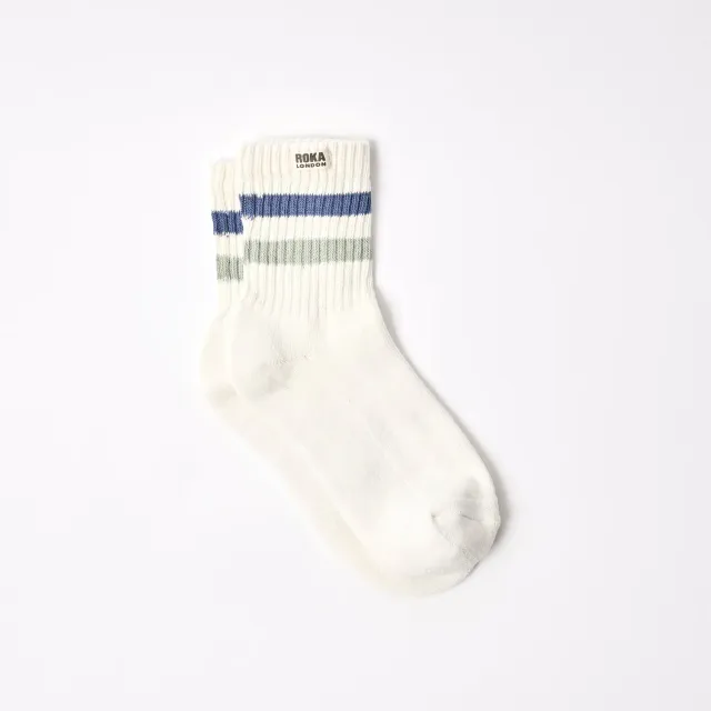 Roka London Windsor sokker coastal blue/mist 36-42 bomuld