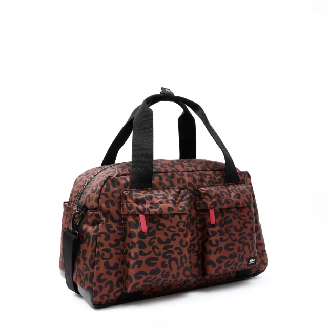 Roka Gatwick Carry-On duffeltaske Medium rød leopard