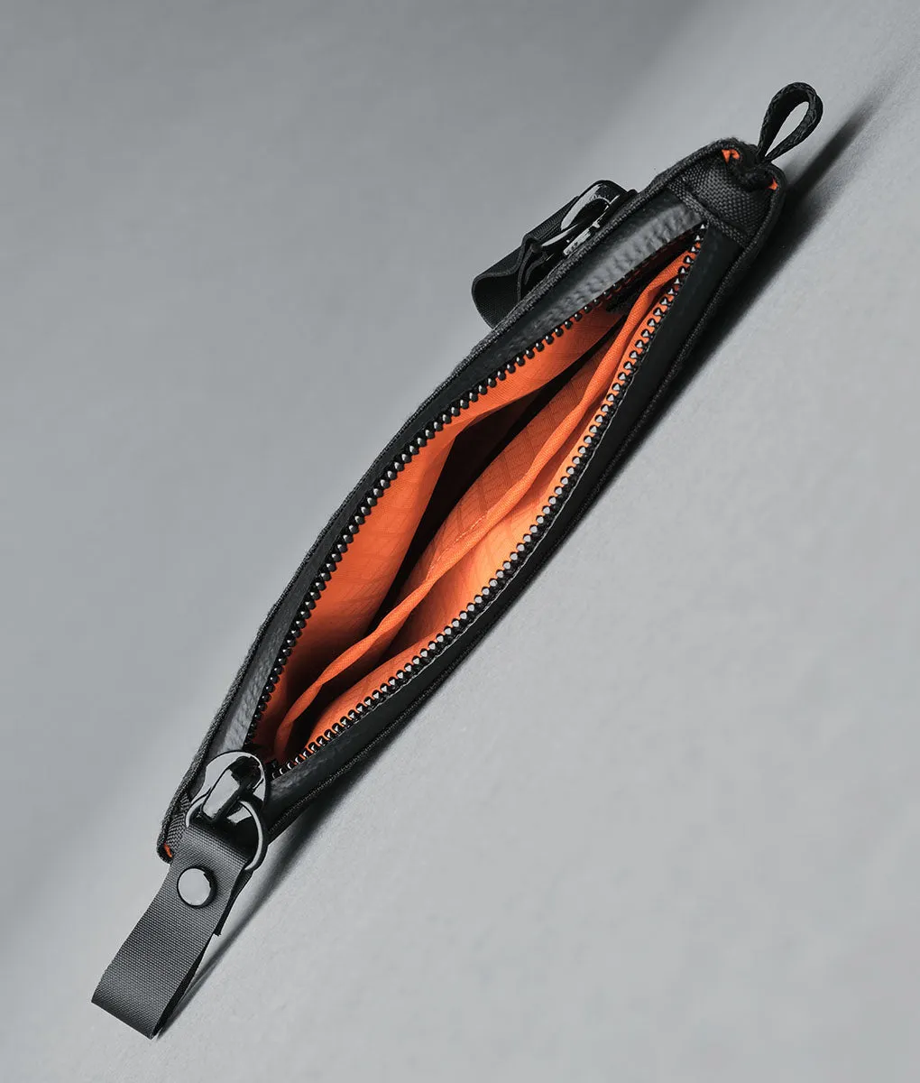 Alpaka Zip Pouch lynlåspung sort X-Pac VX21 kort