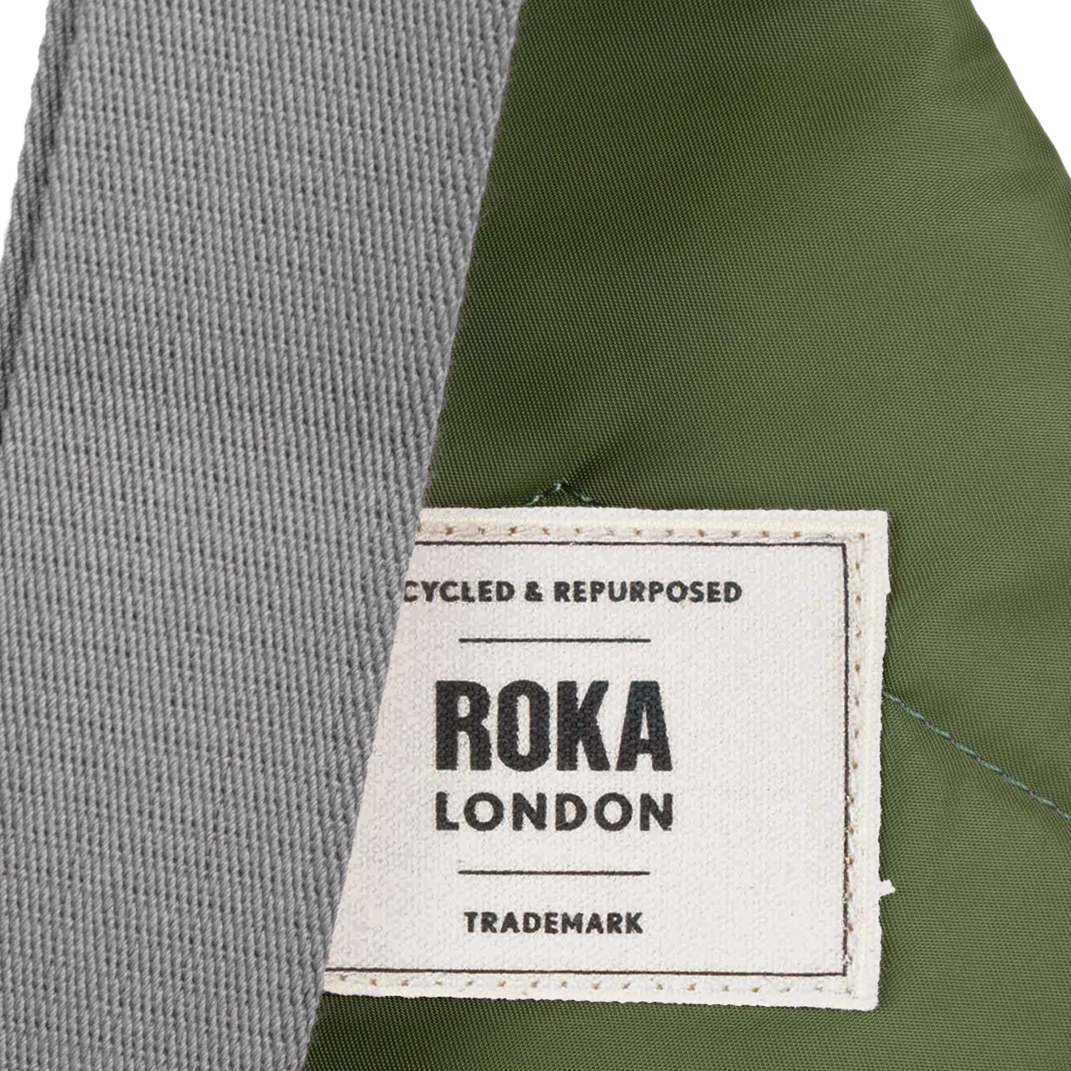 Roka London Willesden Sling Bag crossbody taske Large avocado 5 liter