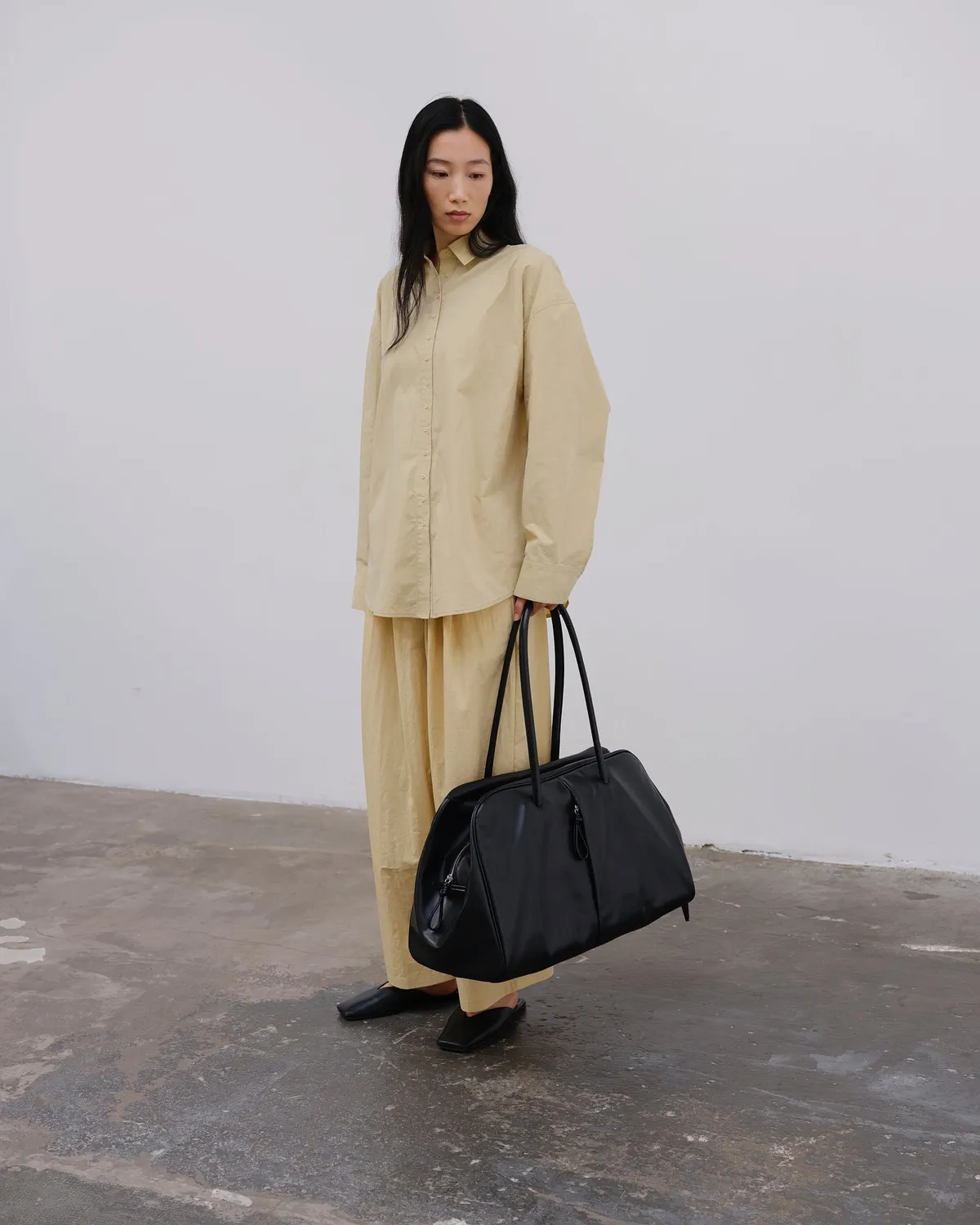 Ölend Large Brooklyn Bag skuldertaske sort vegansk læder