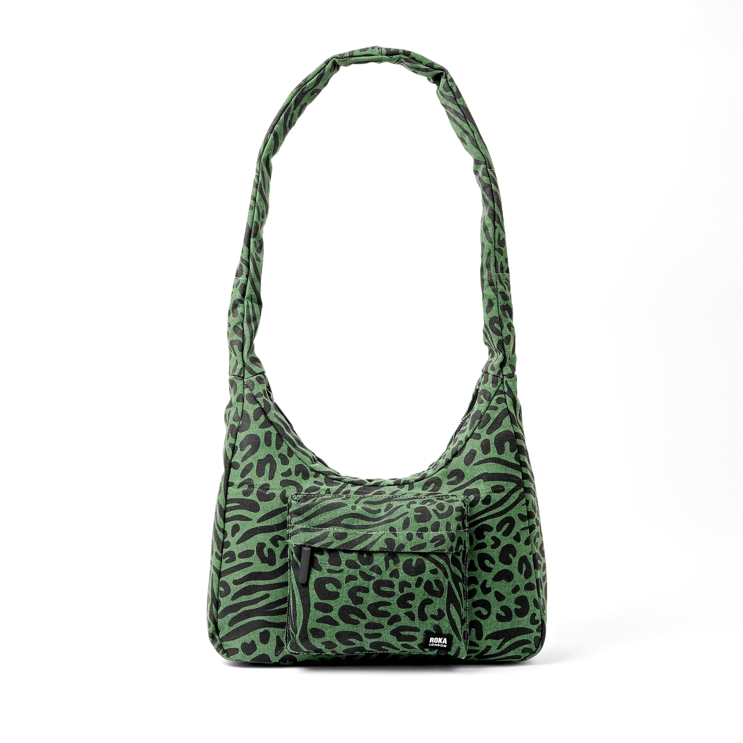 Roka London Belsize skuldertaske Animal Artichoke bomuldscanvas