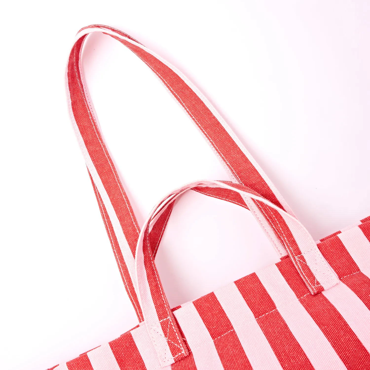 Roka London Marylebone tote bag Strawberry Stripe Large 43 liter