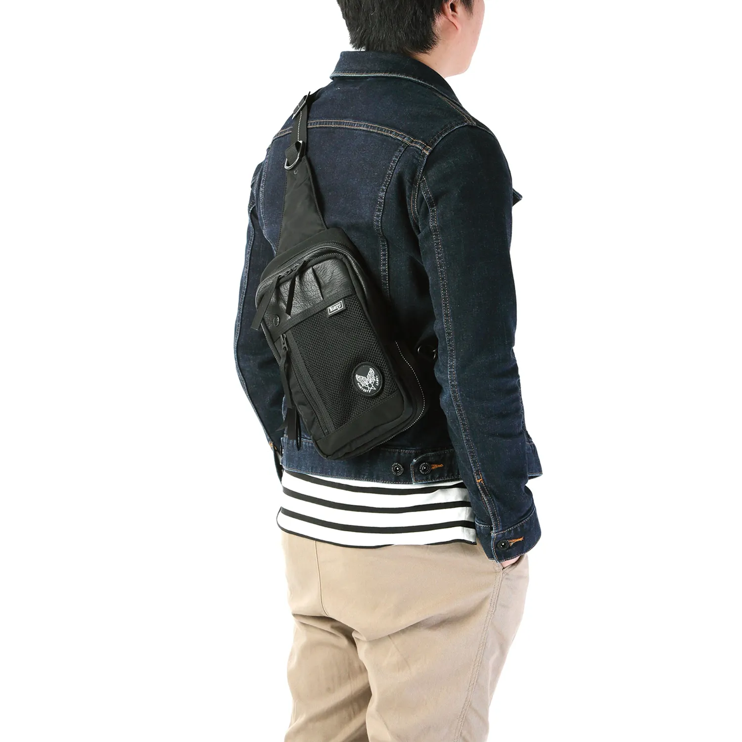 Harvest Label Custom HC-0102 slingtaske sort lodret bodybag