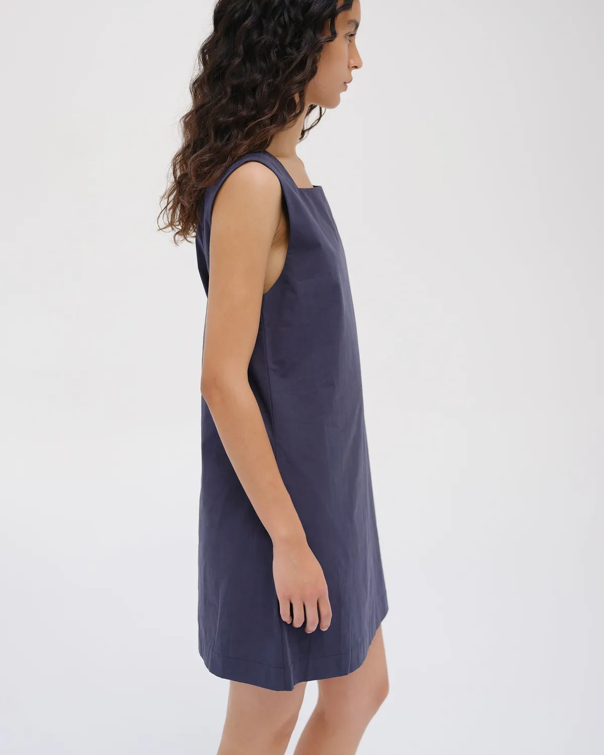 Ölend Mini Dress kjole off-white lommer