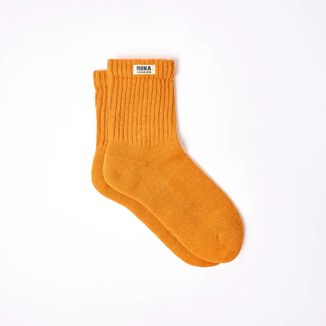Roka Windsor strømper Burnt Orange 40-48 bomuld