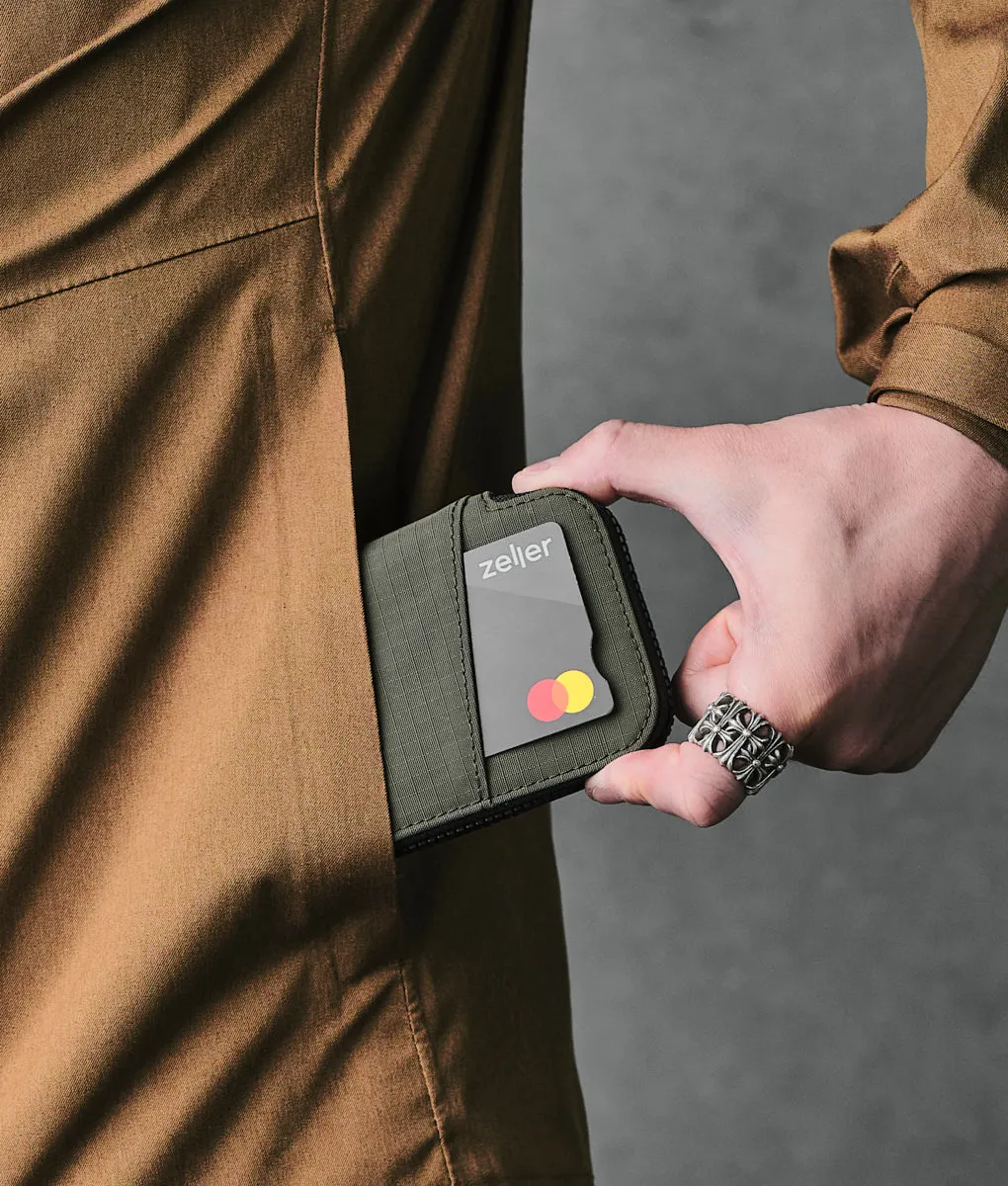 Alpaka Zip Card Pouch kortpung med lynlås