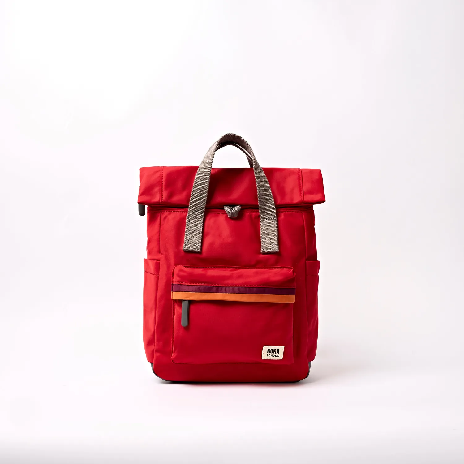 Roka London Canfield rygsæk Small Cranberry Stripe 9,8 liter