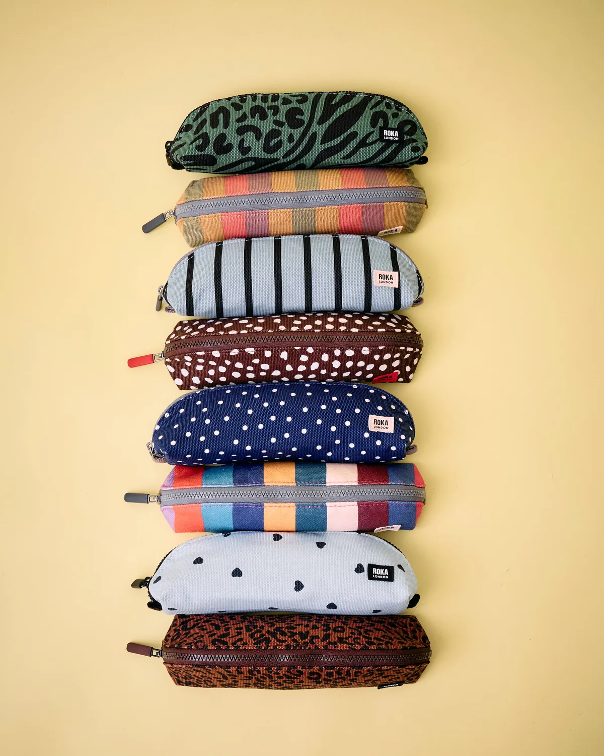 Roka London Tate pouch Animal Artichoke Small canvas