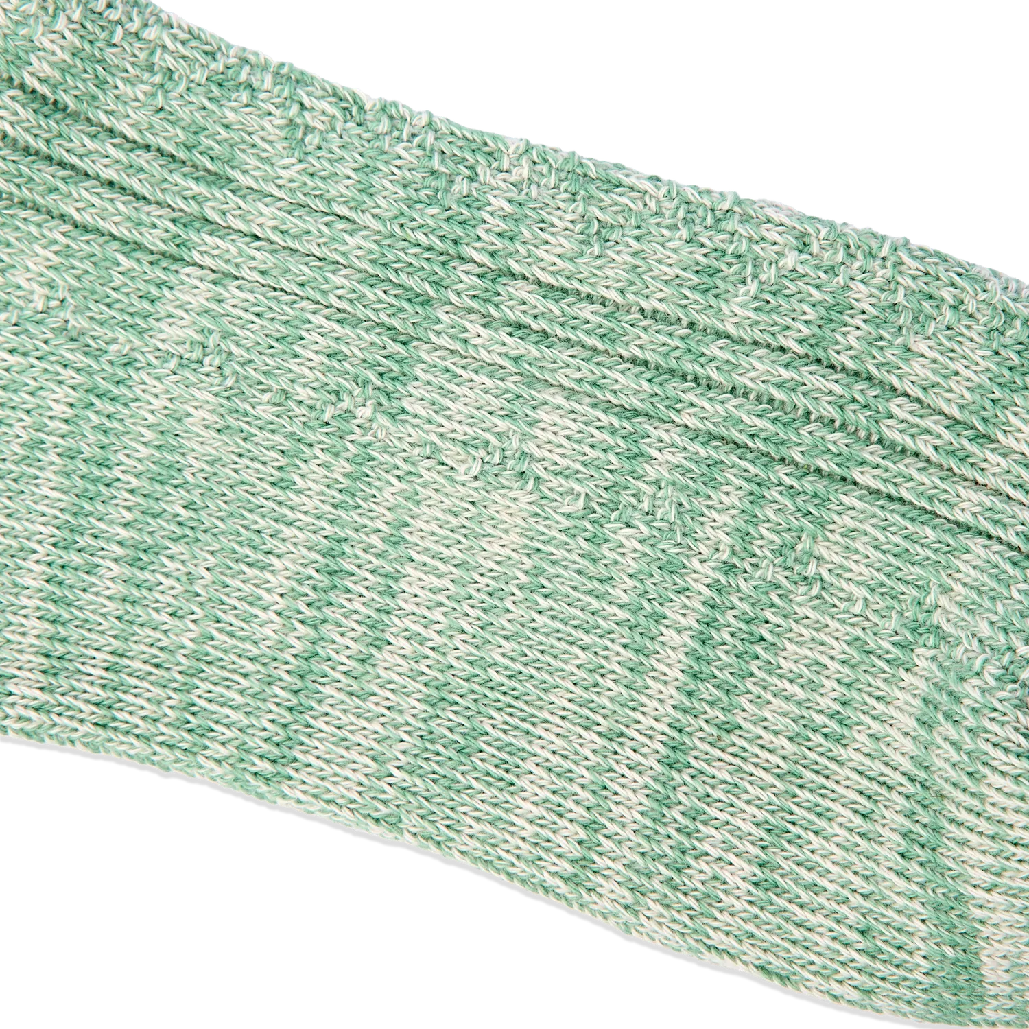 Roka London Wallace crew strømper Matcha blød bomuld