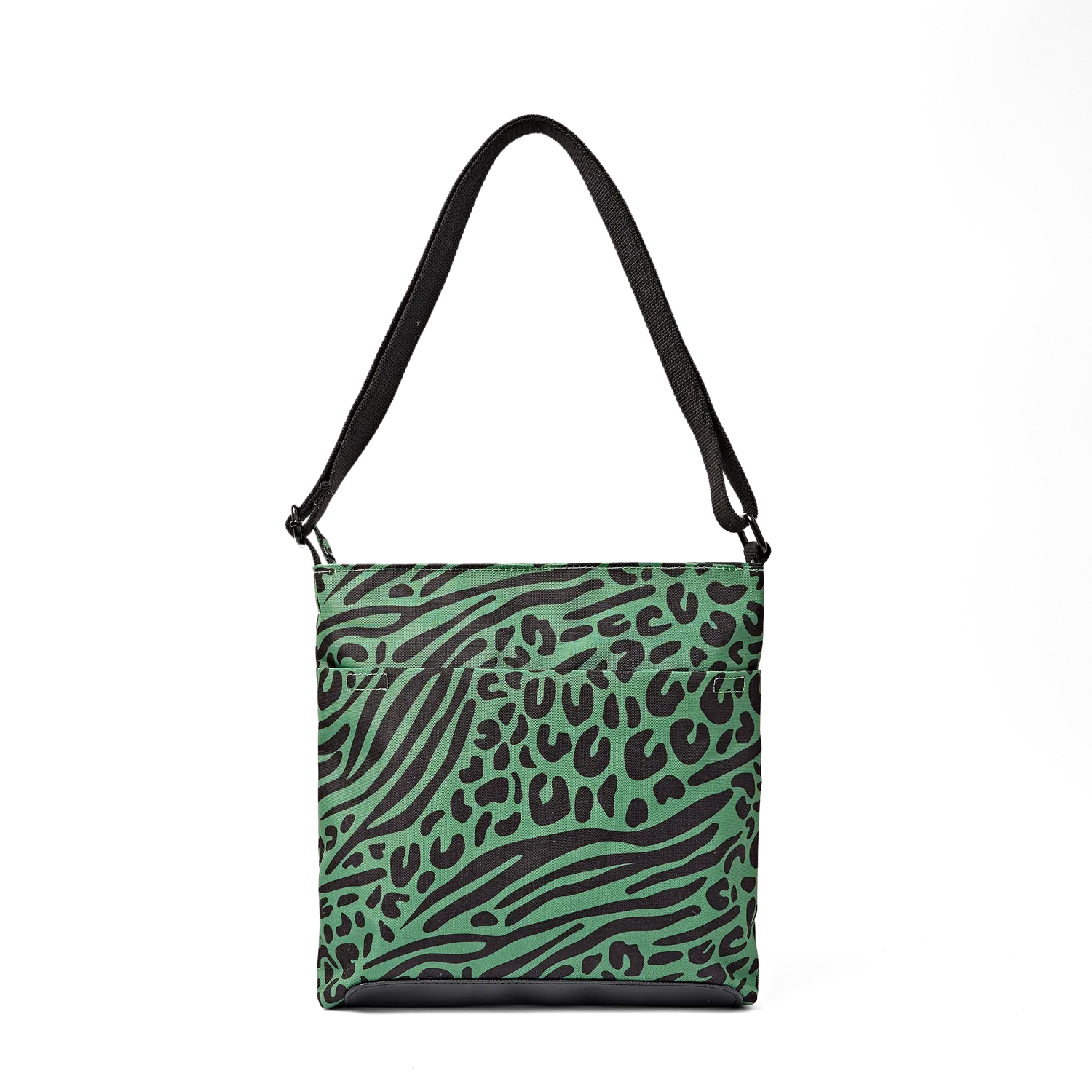 Roka London Kennington crossbody taske Animal Artichoke Medium