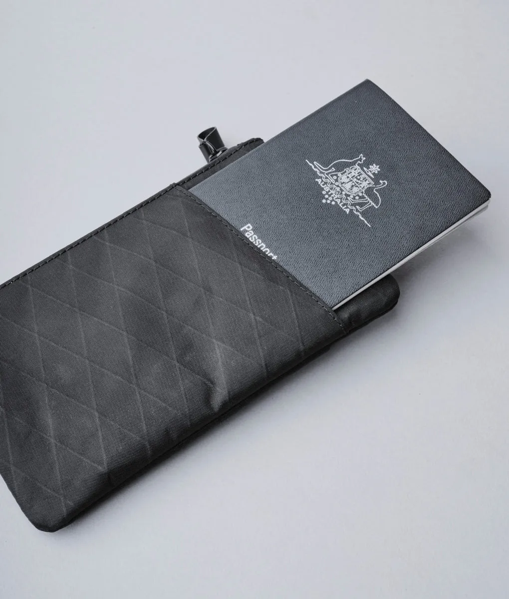 Alpaka Zip Clutch organizer med håndrem