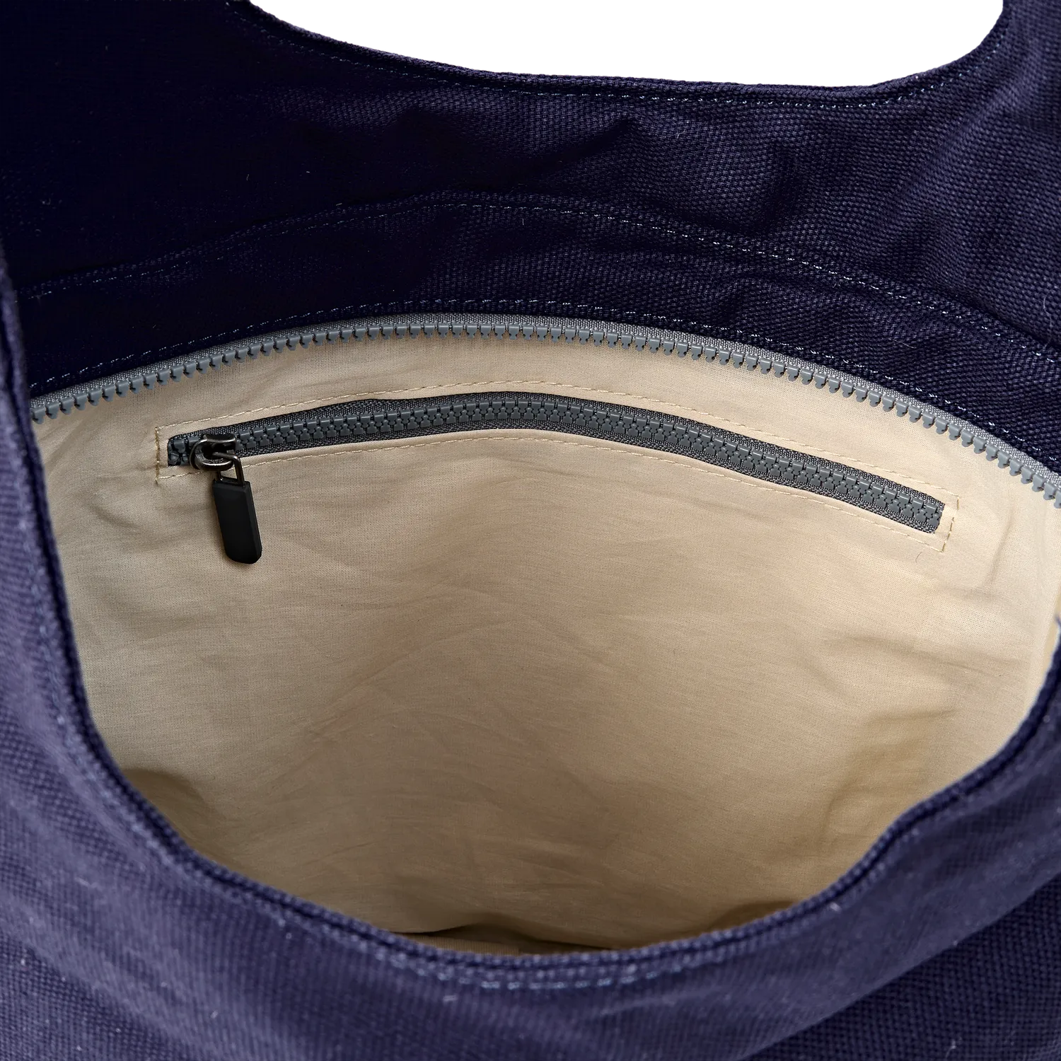 Roka London Hoxton skuldertaske Navy Blue Large canvas