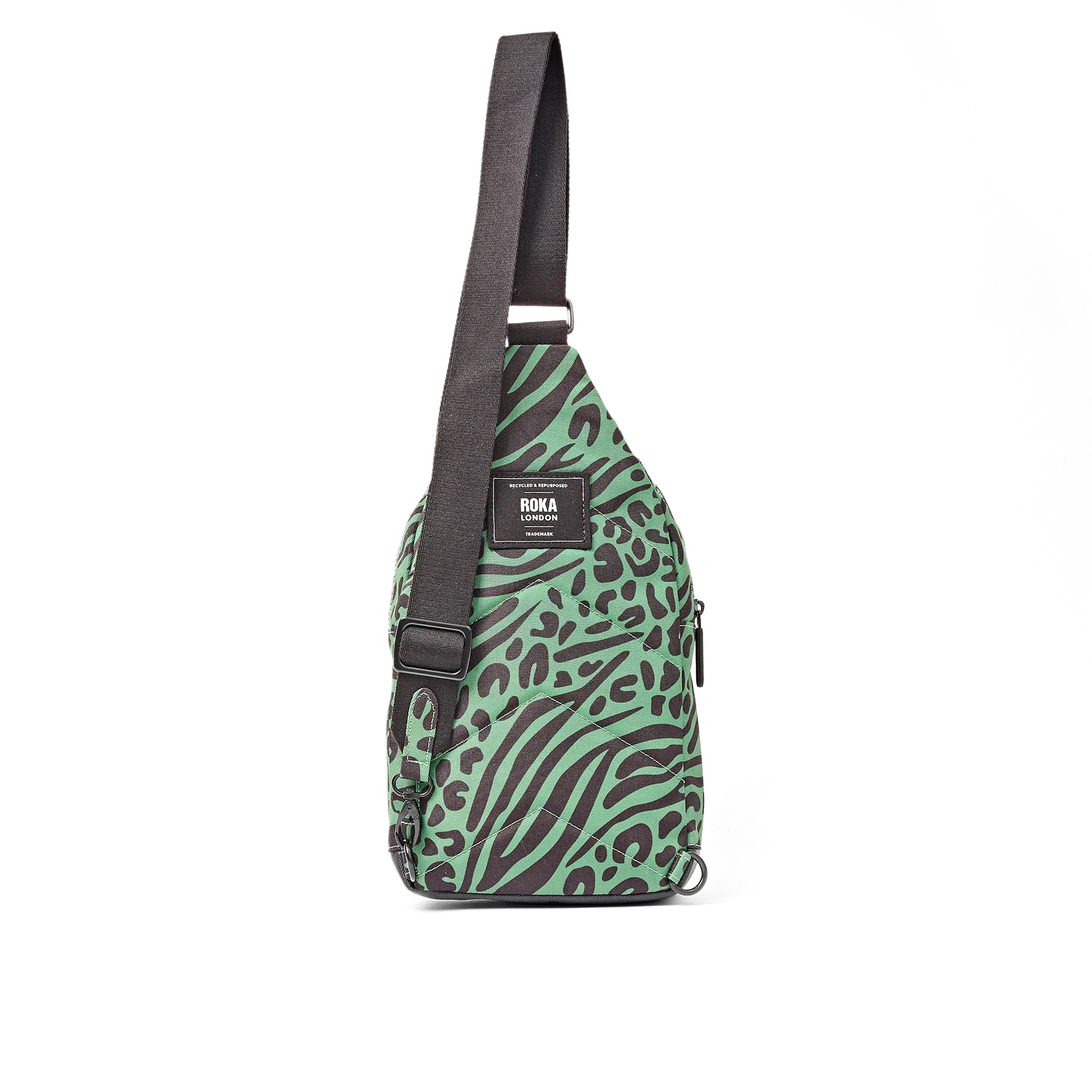 Roka London Willesden sling taske large mixed animal artichoke
