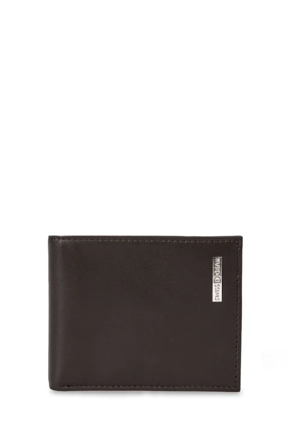 Swissgear Six Pocket kortholder læder mørkebrun kort