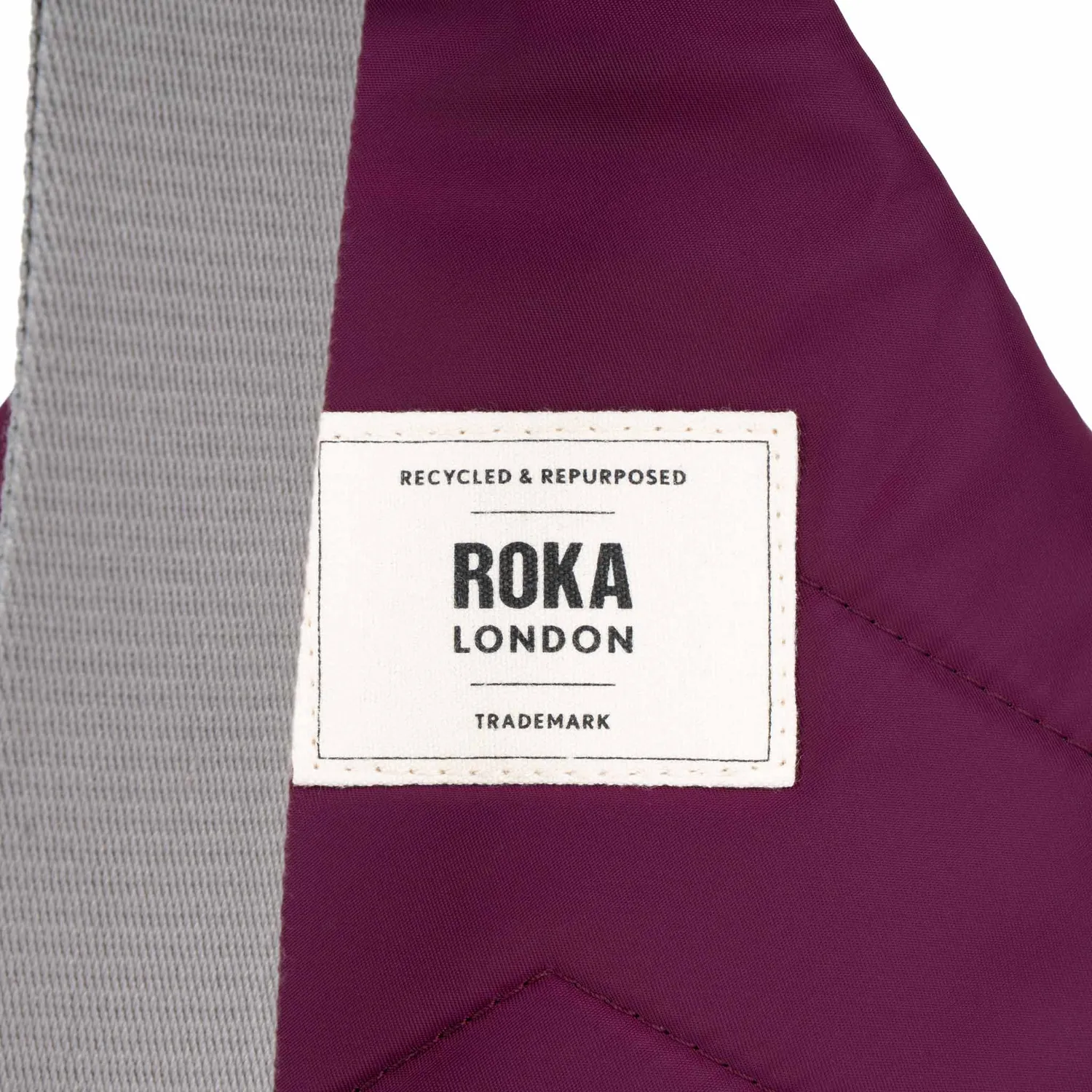 Roka London Willesden sling taske Royal Burgundy Large