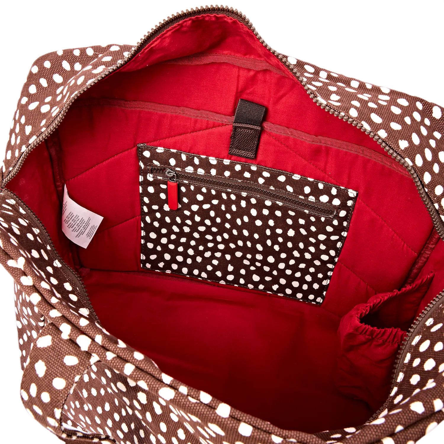 Roka London Sloane Medium skuldertaske Brown Spot laptop