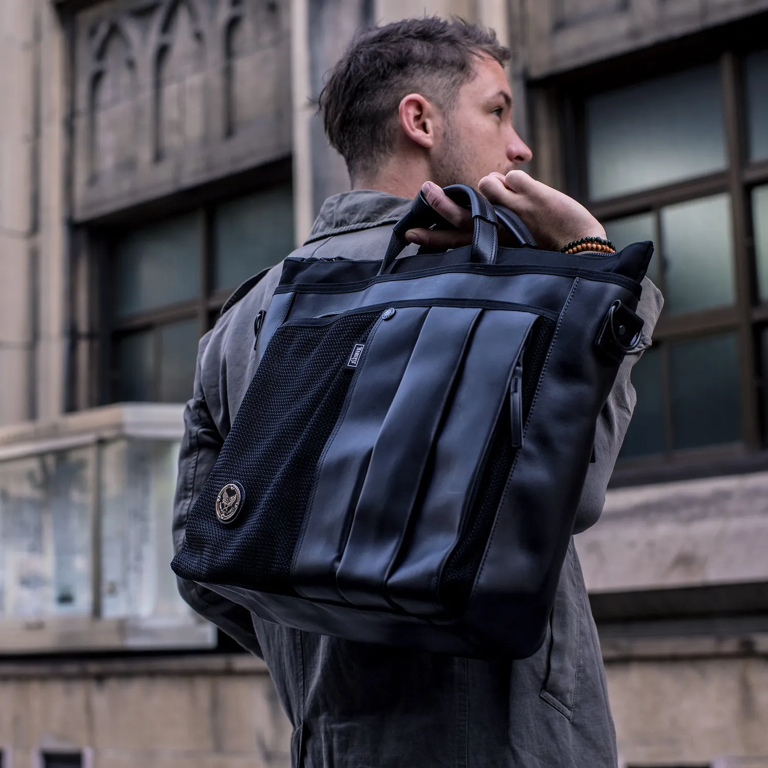 Harvest Label Custom Pelle HP-0204 businesstaske sort læder