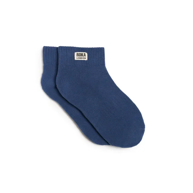 Roka London Wembley ankelstrømper Coastal Blue 36-42