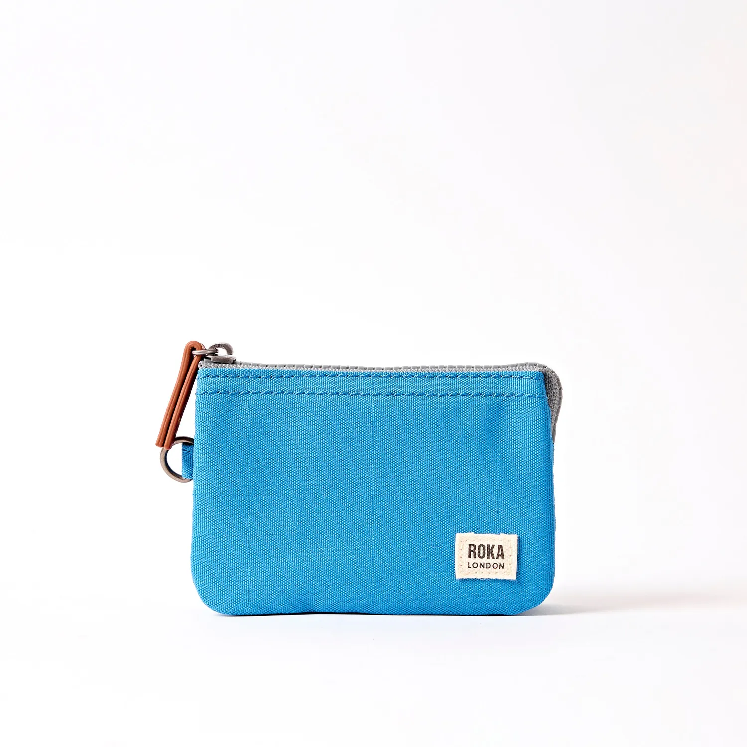 Roka London Carnaby pung small malibu blue recycled