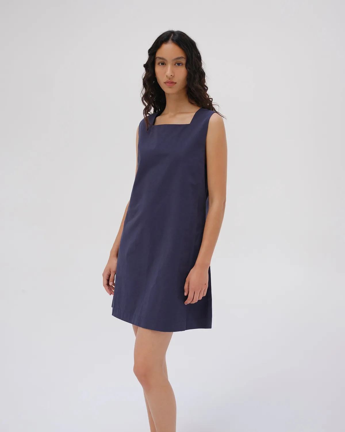 Ölend Mini Dress kjole off-white lommer