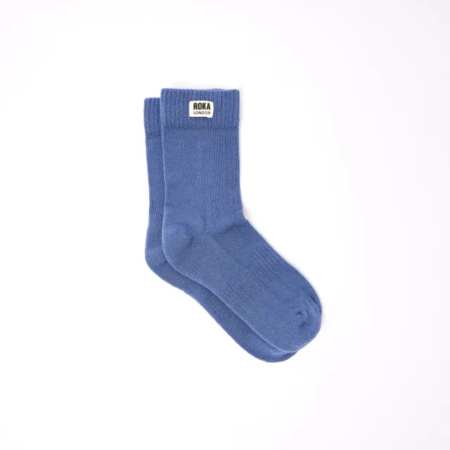 Roka London Wimbledon strømper Coastal Blue UK 3-8 damer