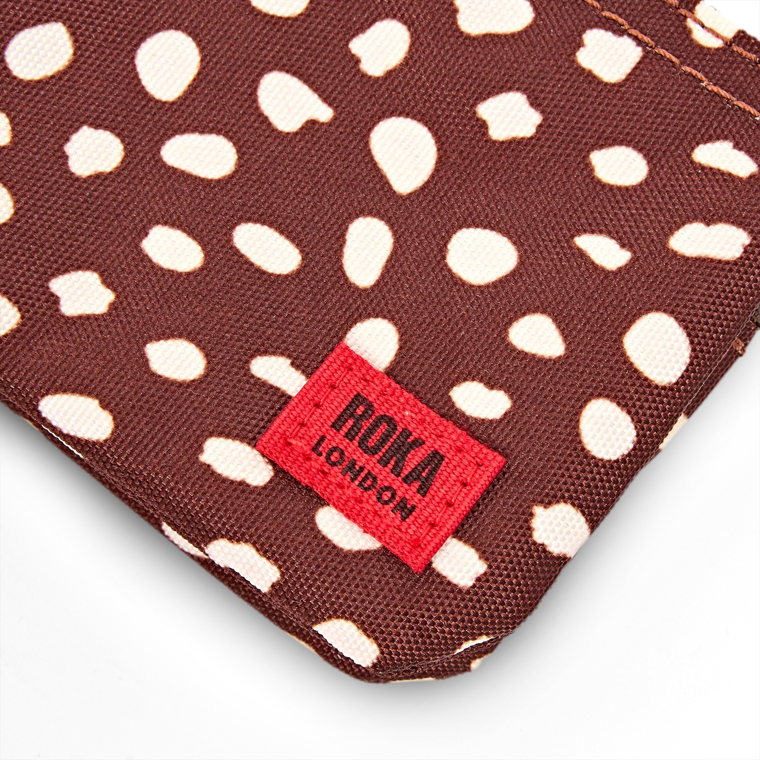 Roka London Carnaby pung Brown Dot S 3 rum vandafvisende