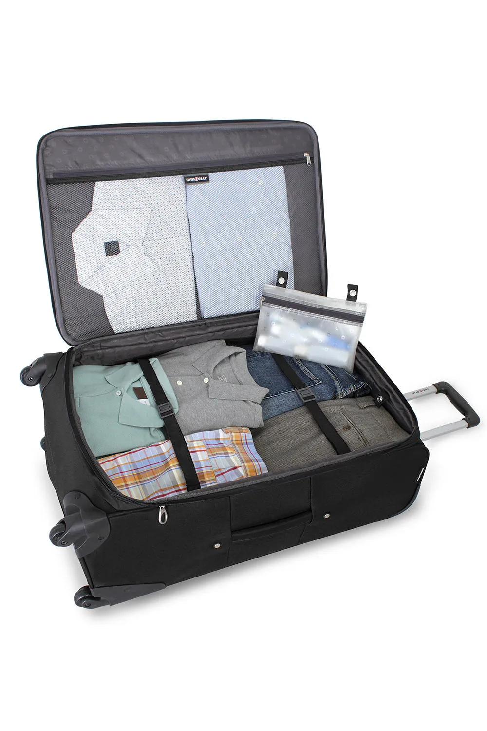 Swissgear 7387 kuffertsæt sort 2-delt spinner