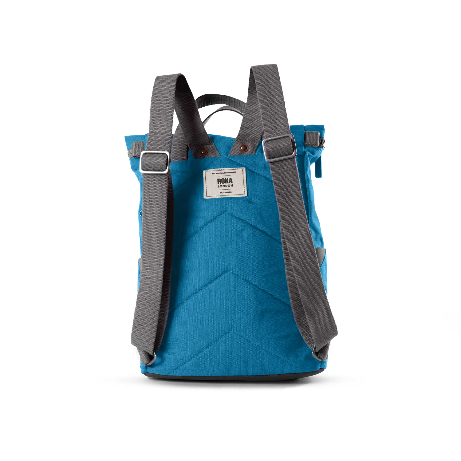 Roka London Finchley rygsæk Marine roll-top