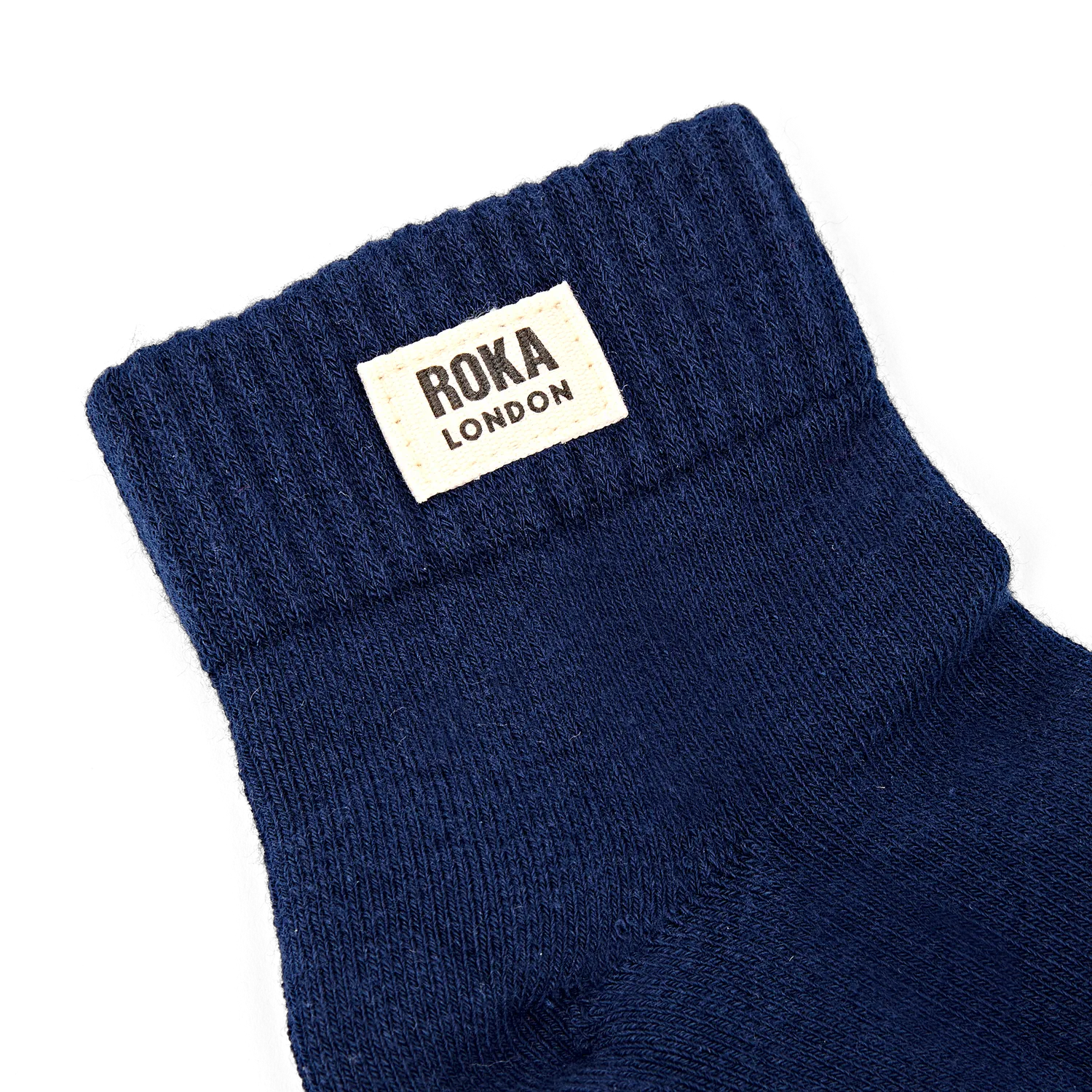 Roka London Wembley ankelstrømper Deep Blue 36-42 bomuld