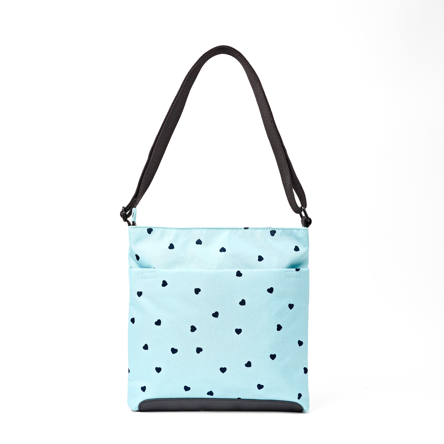 Roka London Kennington B crossbody taske medium heart print