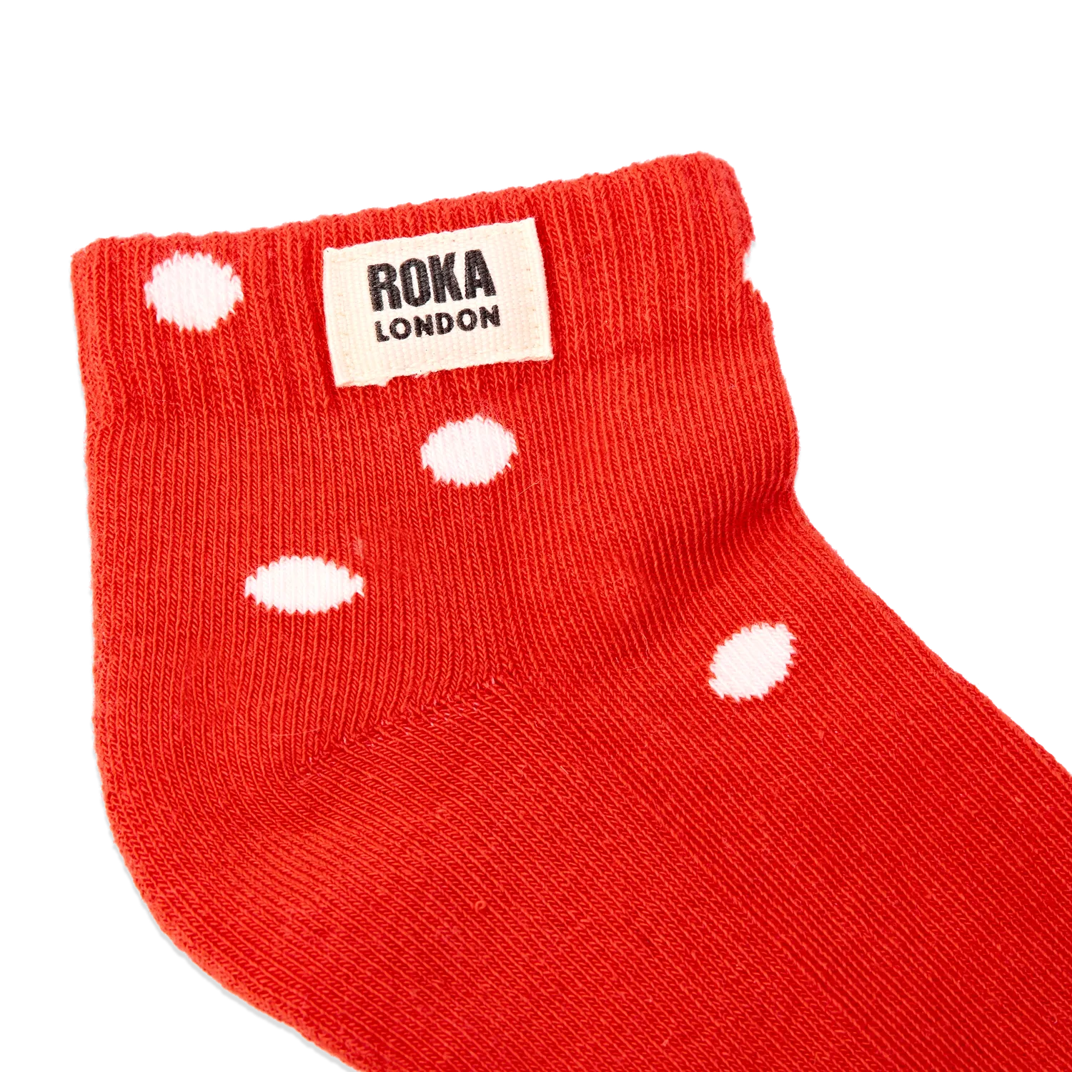 Roka London Wembley ankelsokker børn spicy orange dot