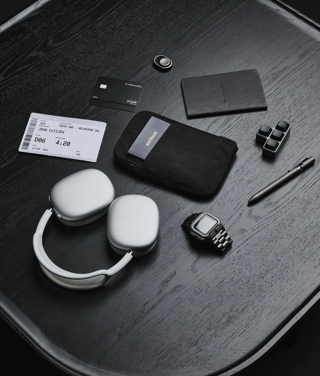 Alpaka Zip Rejsepung Travel Wallet sort RFID